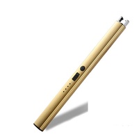 Briquet Électrique Rechargeable USB Personnalisé Coupe-Vent à Arc Plasma pour Cigarettes et Bougies