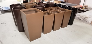 Jardinière en résine <span class=keywords><strong>de</strong></span> fibre <span class=keywords><strong>de</strong></span> verre, poids léger, durable, <span class=keywords><strong>grand</strong></span> carré, poterie, <span class=keywords><strong>pot</strong></span> <span class=keywords><strong>de</strong></span> plante <span class=keywords><strong>de</strong></span> jardin intérieur et extérieur, vente en gros - Product Image 5