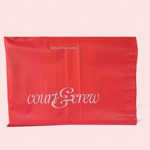 Bolsa de Envío Negra Mate con Protección UV, Bolsa de Envío Personalizada en Color Rojo Crema, Bolsa de Envío Brillante Mate, Bolsa de Poliéster Personalizada para Ropa - Product Image 2