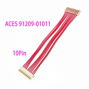 OEM ACES 91209-01011 1,0 mm pitch IDC-kabelboom, 10-pins dubbelzijdige rode kabel voor LCD-achtergrondverlichtingssignaalverbinding - Product Image 1