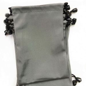 Nouvelle pochette de rangement de luxe personnalisée avec logo, sac à cordon en satin de soie pour perruques, extensions capillaires et mèches de cheveux - Product Image 4