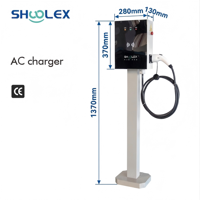 New 7kW Level 2 Electric Vehicle Charger with RFID Card Control Wi-Fi/4G IP54 Rated for Commercial Use