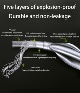 <span class=keywords><strong>Tuyau</strong></span> de douche lisse en PVC argenté haute pression personnalisé <span class=keywords><strong>tuyau</strong></span> de douche en laiton - Product Image 6