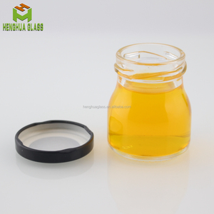 Bán Buôn Rõ Ràng Vòng <span class=keywords><strong>Glass</strong></span> Mứt Jar Nhỏ <span class=keywords><strong>Mini</strong></span> 50Ml Mật Ong Mayonnaise Sô Cô La Thực Phẩm Kẹo Lưu Trữ Container Lọ Với Nắp - Product Image 2