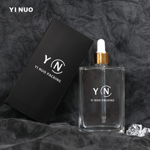 Botellas cuadradas planas de 15ml, 30ml, 50ml, 100ml, 150ml, con cuentagotas, botella de suero Rectangular para suero, aceite esencial para Barba Oll con caja - Product Image 1