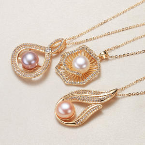 Collar con Colgante de Perlas de Agua Dulce de Zhuji, Estilo Étnico, Dorado, Suministro de Internet para Puestos de Joyería, Venta al por Mayor - Product Image 2