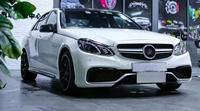 Buen Precio para Mercedes-Benz Clase E W212 2009-2016, Actualización a Parrilla de Parachoques W212 E63 AMG, Faros LED, PP+Aluminio, en Stock