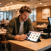 Système de point de vente tablette tactile ODM 11 pouces pour la restauration, tablette de table avec lecteur NFC frontal, tablette Android compatible NFC pour l'hôtellerie