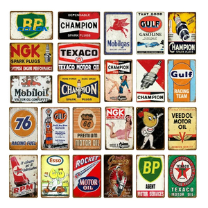 Décoration <span class=keywords><strong>murale</strong></span> rétro 8x12 pouces étain signes gazole rétro annonce antique métal signes <span class=keywords><strong>pour</strong></span> Garage Man Cave Bar <span class=keywords><strong>cuisine</strong></span> - Product Image 6