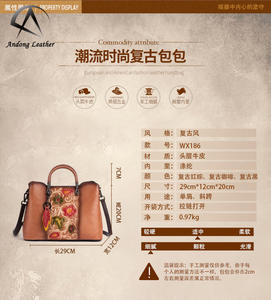 Bolso de Mano de Cuero Andong, Estilo Coreano, para Mujer, Cuero Vacuno Genuino, Simple, Combinable con Todo, Gran Capacidad, Bolso Bandolera - Product Image 3