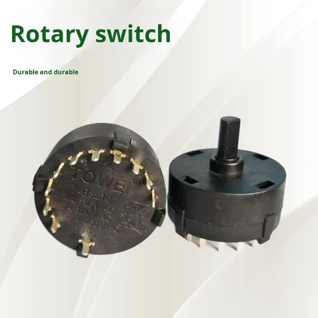Rotary Switch for Household Appliances (Blenders/Juicers)-8-Speed 12-Degree Dustproof Waterproof Round Design