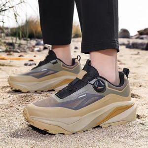 Outdoor Hiking <b>Shoes</b> for Men Thick Soled <b>Height</b> <b>Increasing</b> Sporty Casual Lightweight Breathable Lace-up Closure All Seasons - Product Image 1