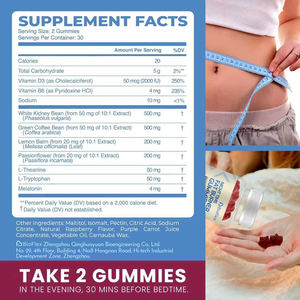 Vanwin สารสกัดจากเมล็ดกาแฟขาวและเขียวอย่างเป็นธรรมชาติเครื่องเผาผลาญไขมันในเวลากลางคืนสำหรับผู้ใหญ่ที่มีวิตามิน B6 D3ในการลดน้ำหนัก - Product Image 6