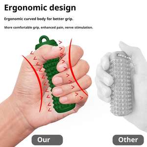 Portachiavi Sensoriale Antistress con Punte, Giocattolo per Massaggio delle Dita in <span class=keywords><strong>Silicone</strong></span> per Alleviare il Dolore - Product Image 5