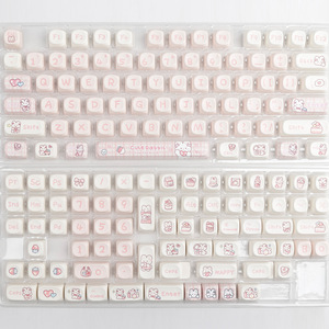 Teclas Snack Bunny, diseño de dibujos animados, altura MOA, PBT, para teclados universales en inglés de 68, 98, 99 y 104 teclas - Product Image 3
