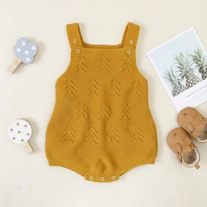 De gros onesie sable-HDKMY703 — barboteuse tricotée pour les nouveau-nés, body idéal pour fille et garçon de 0 à 12 mois