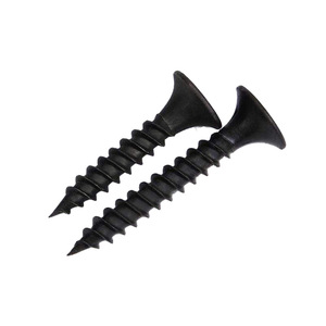 Tornillos para paneles de yeso de rosca gruesa, fosfatados negros, cabeza hueca, acero al carbono, grado A, norma ISO 7049:2011 - Product Image 1