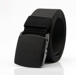 Individuelles Logo Herren Outdoor PP Taktischer Stoff Canvas Nylon Gurtband Gürtel Mit Kunststoffschnalle - Product Image 4