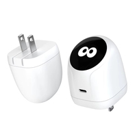 Adaptateur secteur USB C mini 45W PD avec affichage numérique pour téléphone, tablette, ordinateur portable et autres appareils USB