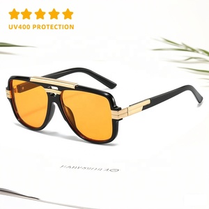 Nuevo estilo <span class=keywords><strong>de</strong></span> moda <span class=keywords><strong>de</strong></span> alta calidad para <span class=keywords><strong>hombre</strong></span> clásico doble puente Retro piloto verano protección Uv Pc lente naranja <span class=keywords><strong>gafas</strong></span> <span class=keywords><strong>de</strong></span> <span class=keywords><strong>sol</strong></span> 2025 - Product Image 1