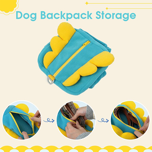 V102 personalizar lindas mochilas <span class=keywords><strong>para</strong></span> mascotas Arnés con bolsillos <span class=keywords><strong>para</strong></span> viajar caminar entrenamiento correr perro senderismo mochila cachorro portador - Product Image 3