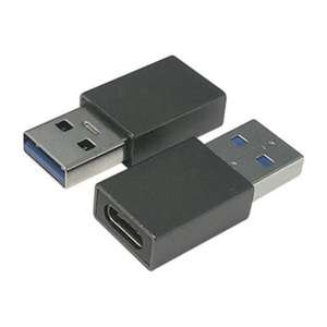Adaptador USB macho a tipo C hembra, 2 unidades, compatible con diversos dispositivos para carga y transferencia de datos. - Product Image 1