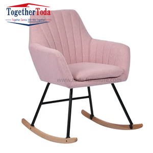 <span class=keywords><strong>Poltrona</strong></span> a <span class=keywords><strong>Dondolo</strong></span> Moderna e Confortevole in Velluto, Sedia Imbottita con Braccioli <span class=keywords><strong>per</strong></span> Casa, Camera da Letto, Hotel, Soggiorno - Product Image 2