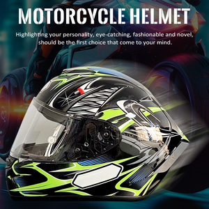 Casco de Motocicleta Integral, Equipo para Motociclistas, Casco para Motocicleta para las Cuatro Estaciones, Transpirable, Fácil de Poner y Quitar - Product Image 6