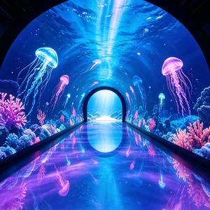 Pantallas LED Interactivas 3D con Precio de Mayoreo, Pantallas de Vídeo LED Curvas en Forma de Túnel, Inmersivas en el Espacio-Tiempo - Product Image 5
