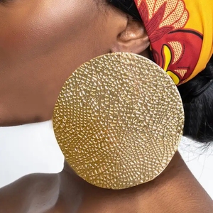 Kaimei, joyería de Moda Africana, pendientes grandes y largos para mujer, accesorios de joyería, pendientes grandes de oro de cobre y oro de gran tamaño - Product Image 6