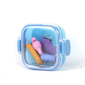 3D joli crayon en forme de gomme folle été noix de coco plage kayak hippocampe goma de borrar kawaii gommes - Product Image 1