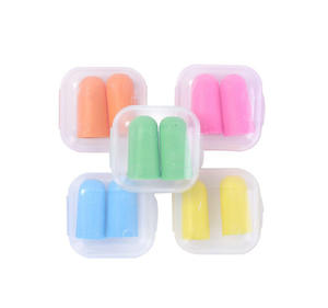 Tapones para los Oídos de Espuma PU Envasados Individualmente, Cancelación de Ruido, Negros, para Dormir, Trabajar, Viajar, Bloqueo de Sonido, con Estuche - Product Image 1