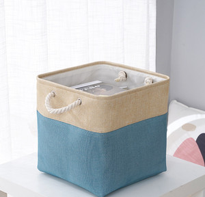 Bingfeng Splicing cesto della biancheria per asciugatrice pieghevole cesto <span class=keywords><strong>di</strong></span> stoccaggio per animali domestici con corda <span class=keywords><strong>di</strong></span> cotone biancheria per bambini cesto - Product Image 5