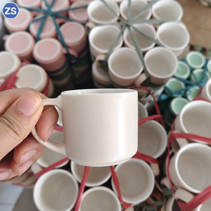 Set di Tazze in Ceramica Bianca Personalizzate per Caffè Mini da 2oz e Tazzine da Espresso da 4oz, Vendita all'Ingrosso - Product Image 3