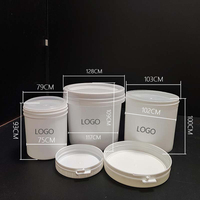 Seau en plastique avec couvercle, personnalisé avec logo, imperméable, qualité alimentaire, peinture XIANGSHI