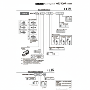 Électrovanne pneumatique SMC VQC4101-51 pour applications de contrôle - Product Image 1