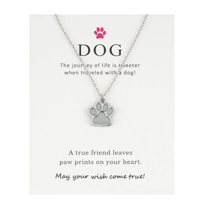 Nuova collana luminosa amanti dei cani collana con zampa di cane gatto Glow In The Dark Night regalo luminoso per gli amici - Product Image 4