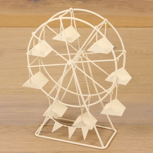 Mini Noria Blanca para Decoración del Hogar, 14 cm de Altura, 9006935097030 - Product Image 1