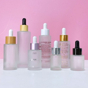 In Stock 5ml 10ml 15ml 20ml 30ml 50ml 60ml 80ml 100ml Frosted clear Glass Cosmetic Essential Oil Dropper Bottle with Pipette - Product Image 2