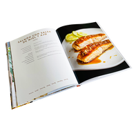 Impression en gros personnalisée de livres de recettes, livres de cuisine, livres brochés de haute qualité, couleur intégrale, à prix abordable