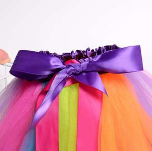 En gros Jupe courte d'été arc-en-ciel pour filles, Tutu à volants, Jupon de danse et de ballet, Robe, Modèle économique - Product Image 3