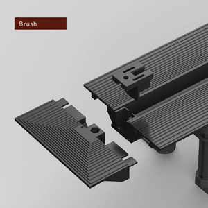 Drenaje lineal a medida <span class=keywords><strong>de</strong></span> diseño moderno, superficie cepillada, conexión roscada, rectangular extremadamente estrecho para baño - Product Image 3