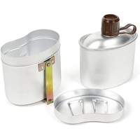 Juego de Cantina de Aluminio Multifuncional de 78 Piezas para Acampar y Contenedor de Alimentos, Utensilios de Cocina para Excursiones al Aire Libre, Accesorios para Picnic, Lonchera