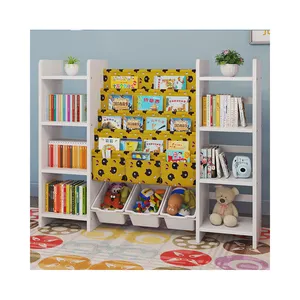 Unique Cube White Modern Kids Living Room Simple Office libreria in legno libreria da pavimento librerie in legno