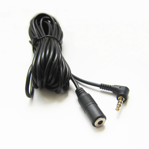 Right Angle 3.5mm Jack Male To Female Stereo AUX Kabel Audio Video Extension Custom Cable - Product Image 2