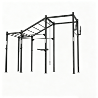 Structure d'entraînement multifonctionnelle autoportante en acier inoxydable pour extérieur, pour barres de traction, entraînement de force, musculation et salle de sport