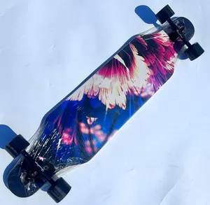 Longboard deck أربع عجلات longboard عالية الكثافة للماء المصنعين بالجملة الرقص longboard