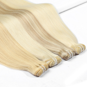 Extensions de cheveux russes fines et invisibles en gros, tissage double trame, 100% cheveux humains, tissage à la main - Product Image 3