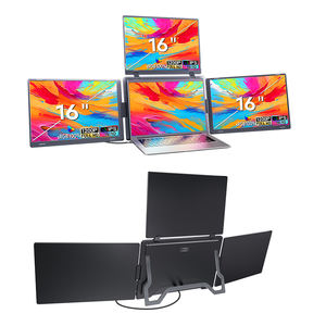 Extensor de Pantalla Múltiple de 16 Pulgadas y 1200P, Monitor Portátil Cuádruple IPS USB C de Pantalla Dual para Computadora Portátil, Negocios, Juegos, Programación - Product Image 1