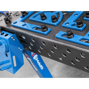 Steelmax gpph ม้านั่งเชื่อม1.5x1Mt หนา15มม. รู28มม. ตารางแนวทแยง - Product Image 6